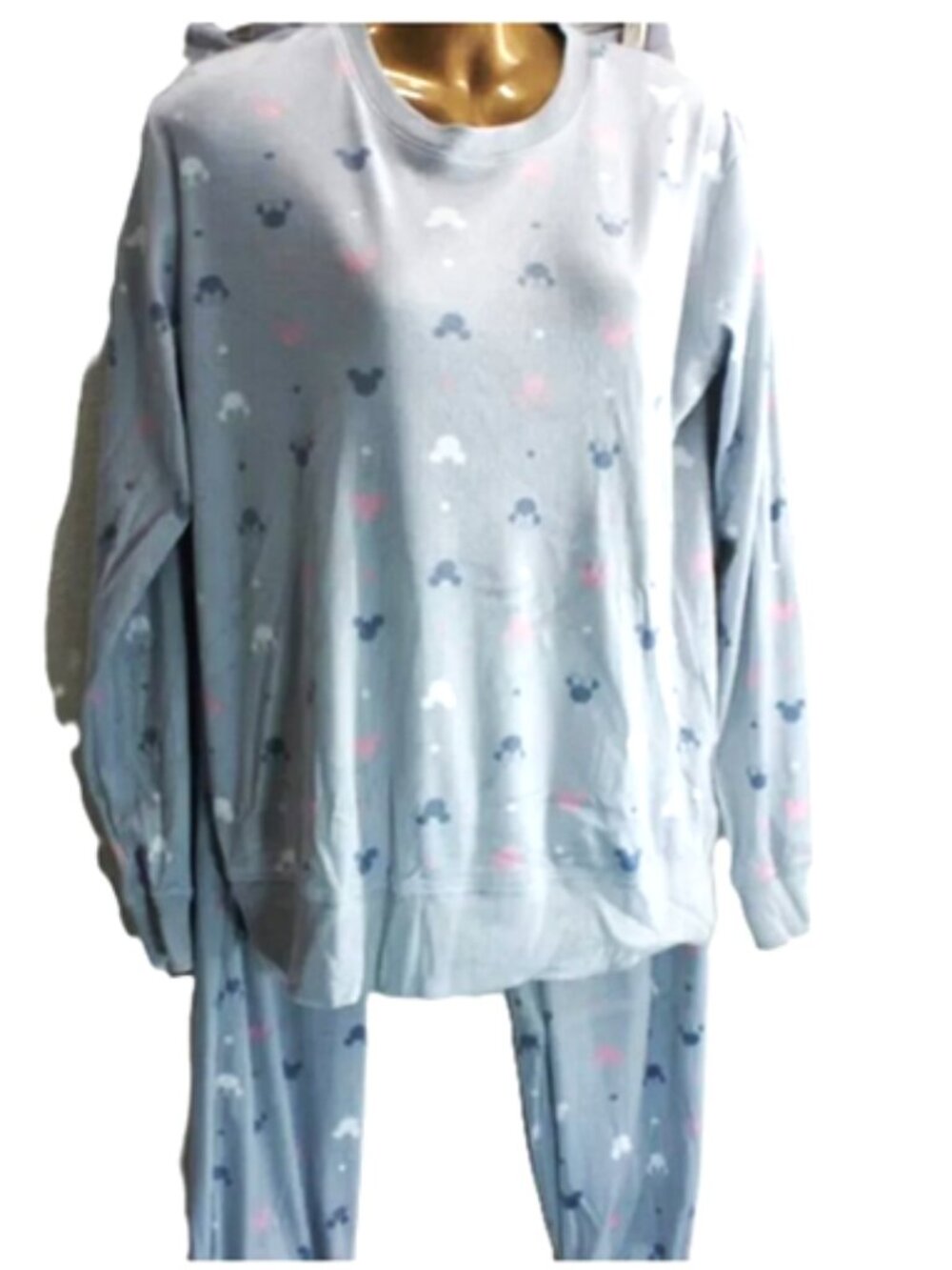 Disney Women's 2 Piece Silky Stretch Fleece Pajama Set size S NWT